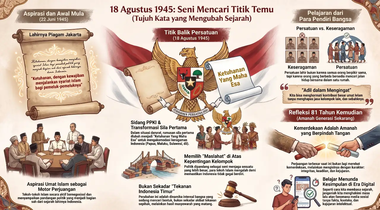 Trilogi Refleksi Kemerdekaan (Part-2/3) “Tujuh Kata Yang Mengubah Arah Sejarah”