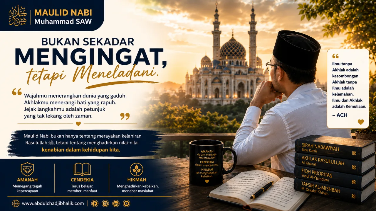 Maulid Nabi: Ketika Akhlak Menjadi Modal Peradaban